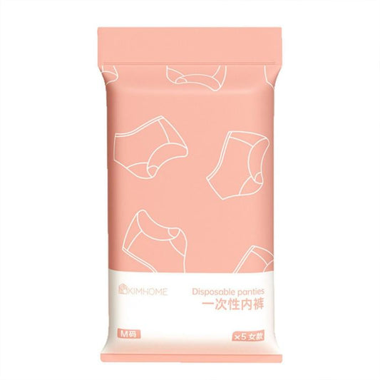 5 PCS/Pack Disposable Underwears Portable Sterilized Individually Wrapped Briefs, M, L, XL, XXL, XXXL, XXXXL