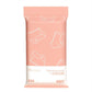 Pink disposable brief pack, size M, 5-pack of individually wrapped briefs