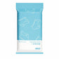 Blue disposable panties pack, size M, 5-count individually wrapped briefs