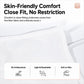 White ribbed disposable camisole undergarment fabric with close elastic trim