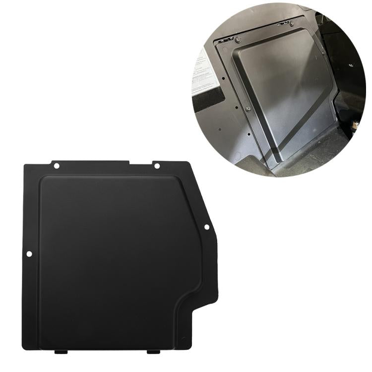 Can-Am Maverick X3 battery cover kit: black plastic cover panel with mounting holes