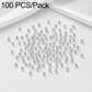 Silver-plated round spacer beads, smooth finish spheres with straight center holes