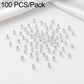 Round spacer beads with straight holes, smooth metal finish; grouped loose beads