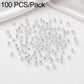 Round spacer beads, smooth finish, straight hole; densely scattered beads in a pack