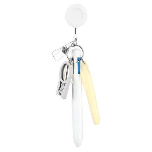 Macaron-style Nurse Pen Set with Retractable Badge Reel