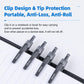 12-pack retractable gel pen set with 0.5mm tips, black barrels and clip caps