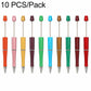10 PCS/Set Creative DIY UV Electroplating Beaded Design Pen Bullet-tip Pen
