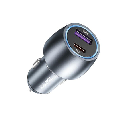 WK WP-C66 K-Captain Glowray 70W USB, Type-C Fast Car Charger, WP-C66