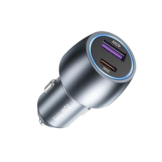 WK WP-C66 K-Captain Glowray 70W USB, Type-C Fast Car Charger, WP-C66