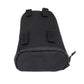 Black dust-proof tool bag with four hook-and-loop tabs on the top flap