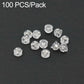 100 PCS/Pack Silicone Bullet Earring Backs Locking Safety Hamburger Earnuts