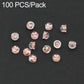 100 PCS/Pack Silicone Bullet Earring Backs Locking Safety Hamburger Earnuts