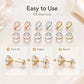 100 PCS/Pack Silicone Bullet Earring Backs Locking Safety Hamburger Earnuts