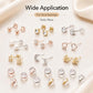 100 PCS/Pack Silicone Bullet Earring Backs Locking Safety Hamburger Earnuts