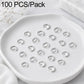 100-piece silver open jump rings, small metal oval loops for jewelry making