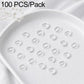 100-piece silver-tone open jump rings, small metal oval loops for jewelry making