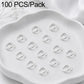 Silver-tone open jump rings with small clasp gap, 100-piece pack for DIY jewelry