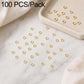 Gold open jump rings, 100-piece set of small round split rings for DIY jewelry making