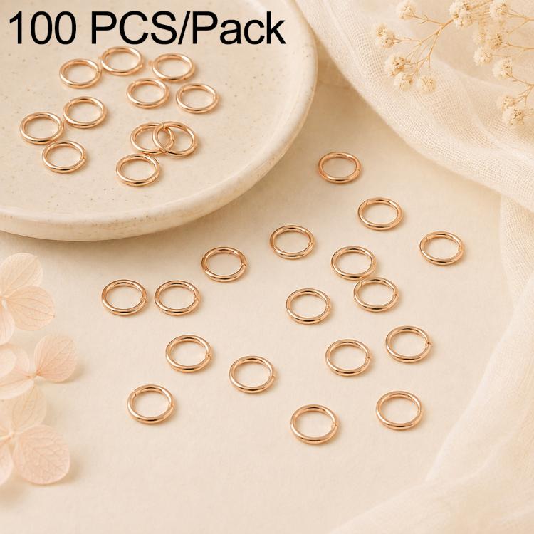 100 PCS/Pack Open Jump Ring for DIY Craft Jewelry Making, Flat-Cut Loop 0.8x6mm, Flat-Cut Loop 0.8x7mm, Flat-Cut Loop 0.9x6mm, Flat Open Loop 1.0x8mm, Flat-Cut Loop 1.2x8mm, Flat-Cut Loop 1.2x10mm