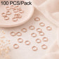 100 PCS/Pack Open Jump Ring for DIY Craft Jewelry Making, Flat-Cut Loop 0.8x6mm, Flat-Cut Loop 0.8x7mm, Flat-Cut Loop 0.9x6mm, Flat Open Loop 1.0x8mm, Flat-Cut Loop 1.2x8mm, Flat-Cut Loop 1.2x10mm