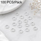 100 PCS/Pack Open Jump Ring for DIY Craft Jewelry Making, Flat-Cut Loop 0.8x6mm, Flat-Cut Loop 0.8x7mm, Flat-Cut Loop 0.9x6mm, Flat Open Loop 1.0x8mm, Flat-Cut Loop 1.2x8mm, Flat-Cut Loop 1.2x10mm