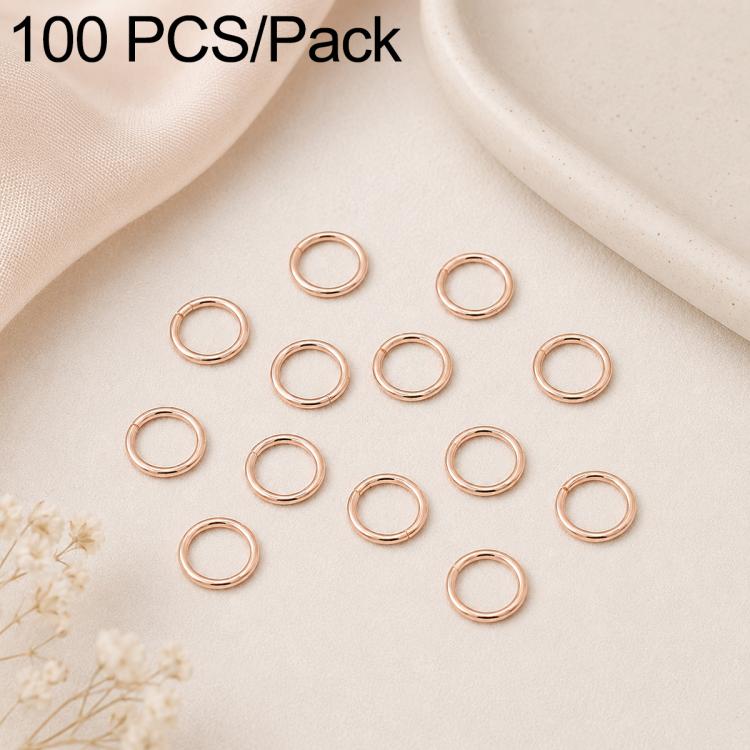 100 PCS/Pack Open Jump Ring for DIY Craft Jewelry Making, Flat-Cut Loop 0.8x6mm, Flat-Cut Loop 0.8x7mm, Flat-Cut Loop 0.9x6mm, Flat Open Loop 1.0x8mm, Flat-Cut Loop 1.2x8mm, Flat-Cut Loop 1.2x10mm