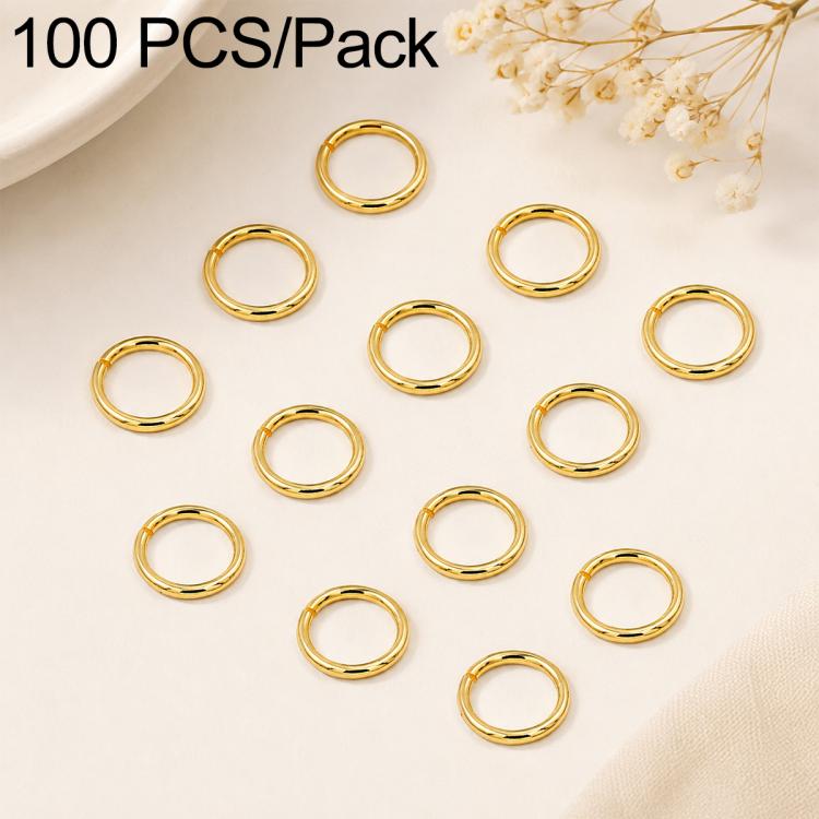 100 PCS/Pack Open Jump Ring for DIY Craft Jewelry Making, Flat-Cut Loop 0.8x6mm, Flat-Cut Loop 0.8x7mm, Flat-Cut Loop 0.9x6mm, Flat Open Loop 1.0x8mm, Flat-Cut Loop 1.2x8mm, Flat-Cut Loop 1.2x10mm