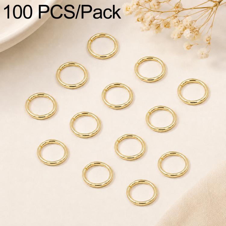 100 PCS/Pack Open Jump Ring for DIY Craft Jewelry Making, Flat-Cut Loop 0.8x6mm, Flat-Cut Loop 0.8x7mm, Flat-Cut Loop 0.9x6mm, Flat Open Loop 1.0x8mm, Flat-Cut Loop 1.2x8mm, Flat-Cut Loop 1.2x10mm