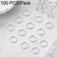 100 PCS/Pack Open Jump Ring for DIY Craft Jewelry Making, Flat-Cut Loop 0.8x6mm, Flat-Cut Loop 0.8x7mm, Flat-Cut Loop 0.9x6mm, Flat Open Loop 1.0x8mm, Flat-Cut Loop 1.2x8mm, Flat-Cut Loop 1.2x10mm