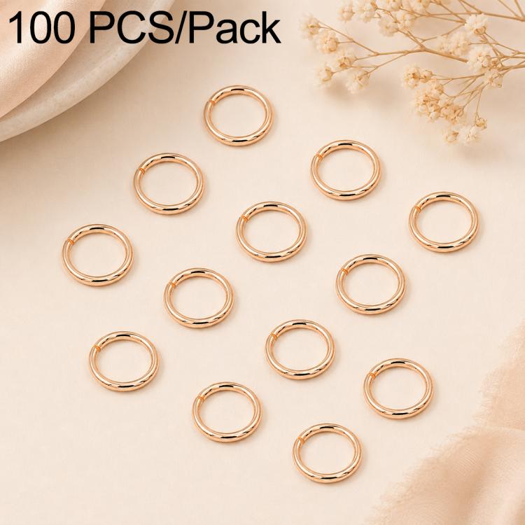 100 PCS/Pack Open Jump Ring for DIY Craft Jewelry Making, Flat-Cut Loop 0.8x6mm, Flat-Cut Loop 0.8x7mm, Flat-Cut Loop 0.9x6mm, Flat Open Loop 1.0x8mm, Flat-Cut Loop 1.2x8mm, Flat-Cut Loop 1.2x10mm