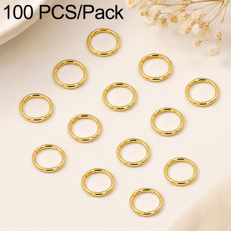 100 PCS/Pack Open Jump Ring for DIY Craft Jewelry Making, Flat-Cut Loop 0.8x6mm, Flat-Cut Loop 0.8x7mm, Flat-Cut Loop 0.9x6mm, Flat Open Loop 1.0x8mm, Flat-Cut Loop 1.2x8mm, Flat-Cut Loop 1.2x10mm