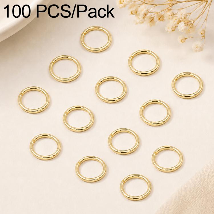 100 PCS/Pack Open Jump Ring for DIY Craft Jewelry Making, Flat-Cut Loop 0.8x6mm, Flat-Cut Loop 0.8x7mm, Flat-Cut Loop 0.9x6mm, Flat Open Loop 1.0x8mm, Flat-Cut Loop 1.2x8mm, Flat-Cut Loop 1.2x10mm