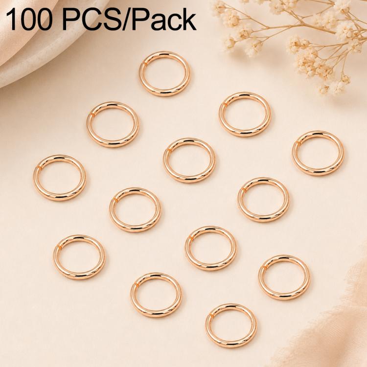 100 PCS/Pack Open Jump Ring for DIY Craft Jewelry Making, Flat-Cut Loop 0.8x6mm, Flat-Cut Loop 0.8x7mm, Flat-Cut Loop 0.9x6mm, Flat Open Loop 1.0x8mm, Flat-Cut Loop 1.2x8mm, Flat-Cut Loop 1.2x10mm