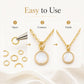 100 PCS/Pack Open Jump Ring for DIY Craft Jewelry Making, Flat-Cut Loop 0.8x6mm, Flat-Cut Loop 0.8x7mm, Flat-Cut Loop 0.9x6mm, Flat Open Loop 1.0x8mm, Flat-Cut Loop 1.2x8mm, Flat-Cut Loop 1.2x10mm