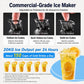 Fully Automatic Commercial Household Cube Ice Maker, US Plug, UK Plug, EU Plug