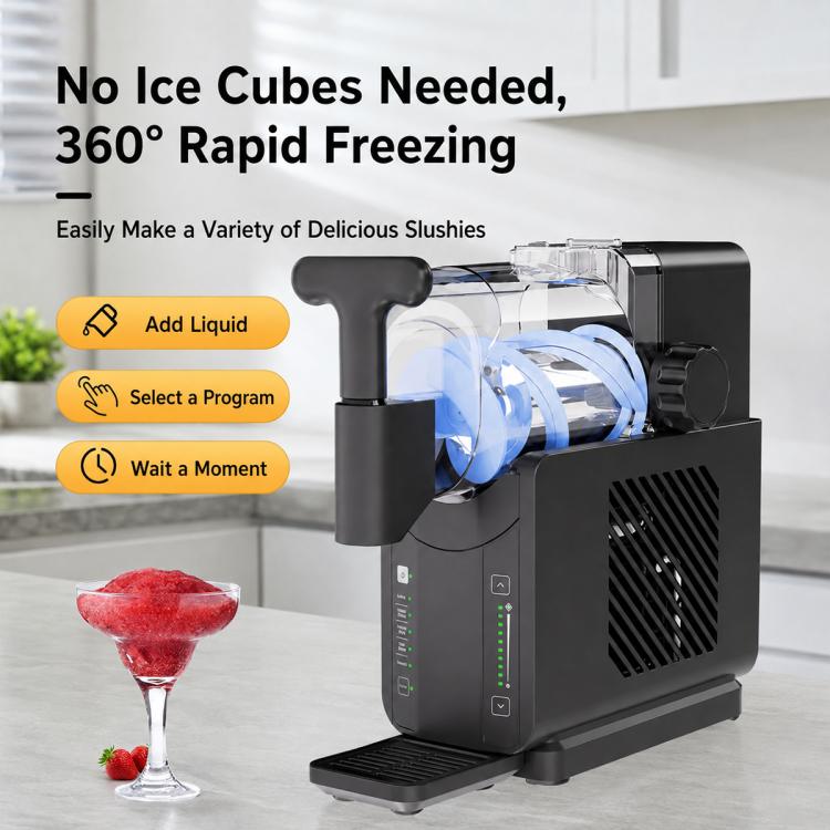 Fully Automatic Commercial-grade Large Capacity Shaved Ice Machine, US Plug, UK Plug, EU Plug