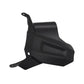 Motorcycle rear hugger wheel fender, matte black plastic guard with mounting holes