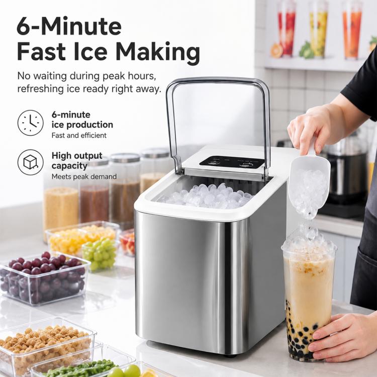 Small-sized Household Intelligent Bullet Ice Maker, US Plug, UK Plug, EU Plug