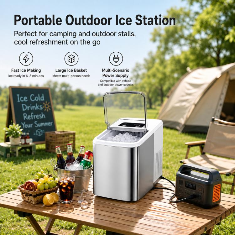 Small-sized Household Intelligent Bullet Ice Maker, US Plug, UK Plug, EU Plug