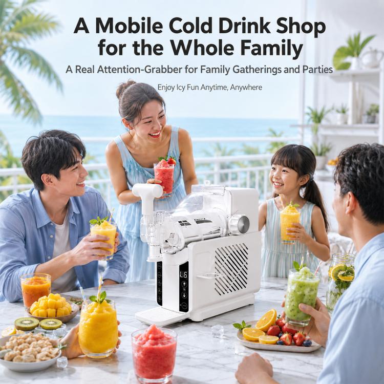 Household Commercial Fast Fully Automatic Shaved Ice Machine, US Plug, UK Plug, EU Plug