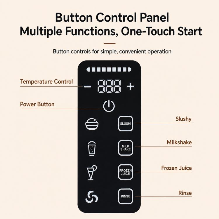 Multifunctional Household Smart Temperature Control Snow Melting Machine Smoothie Machine, US Plug, EU Plug