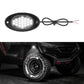 White LED underglow rock light with oval lens and attached wiring