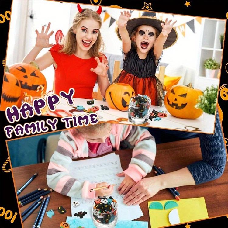 5 PCS/Pack Cute Cartoon Halloween Themed Eraser