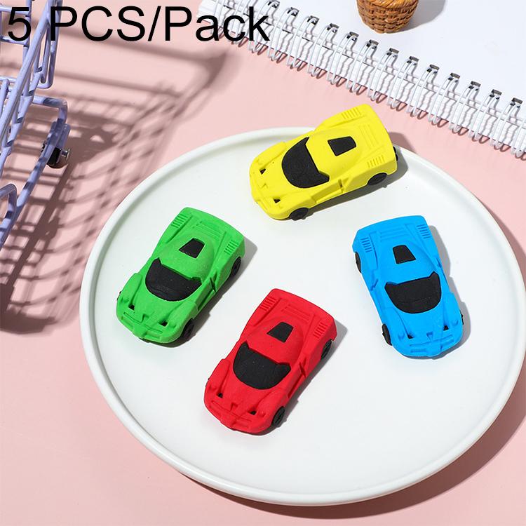 5 PCS/Pack Cute Cartoon Creative 3D No-Residue Eraser, Random Color Delivery