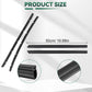 Black rubber door seal strips, two pieces, about 50cm long each