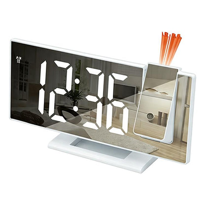 DS-3618LP LED Mirror Projection Electronic Clock Multifunctional Large Display Digital Alarm Clock