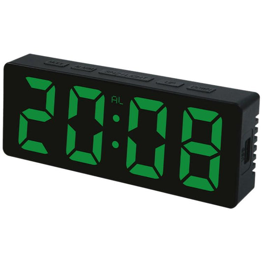 3806L Home Desktop LED Electronic Clock Perpetual Calendar Digital Alarm Clock, White, Red, Green