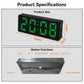 3806L Home Desktop LED Electronic Clock Perpetual Calendar Digital Alarm Clock, White, Red, Green