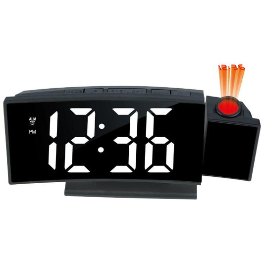 DS-3621LP Multifunctional Alarm Clock, 180 Degree Rotating Projection LED Display Electronic Clock