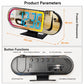 DS-3827LP LED Display Electronic Alarm Clock, RGB Ambient Light Mirror Projection Digital Clock